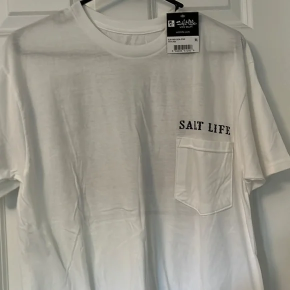 SOLD🧿🧿🧿🧿🧿🧿 NWT🎣SALT LIFE BAIT & TACKLE SUPPORT SZ.MEDIUM - Picture 5 of 5